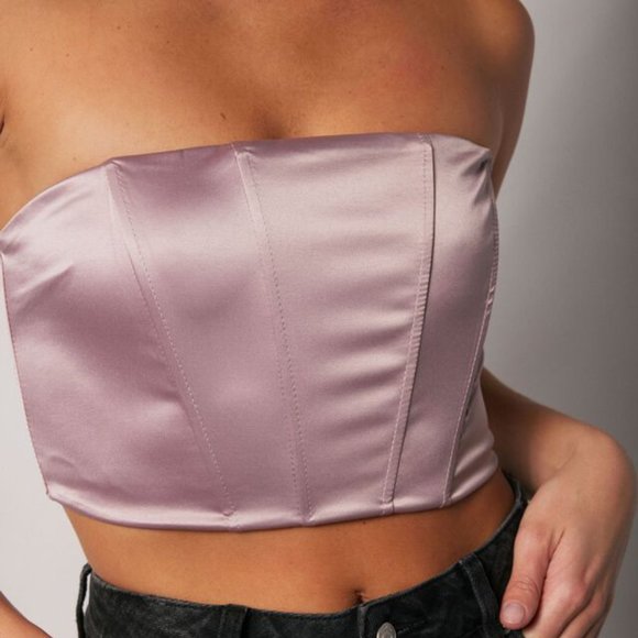 Satin Bustier Top - Picture 1 of 9